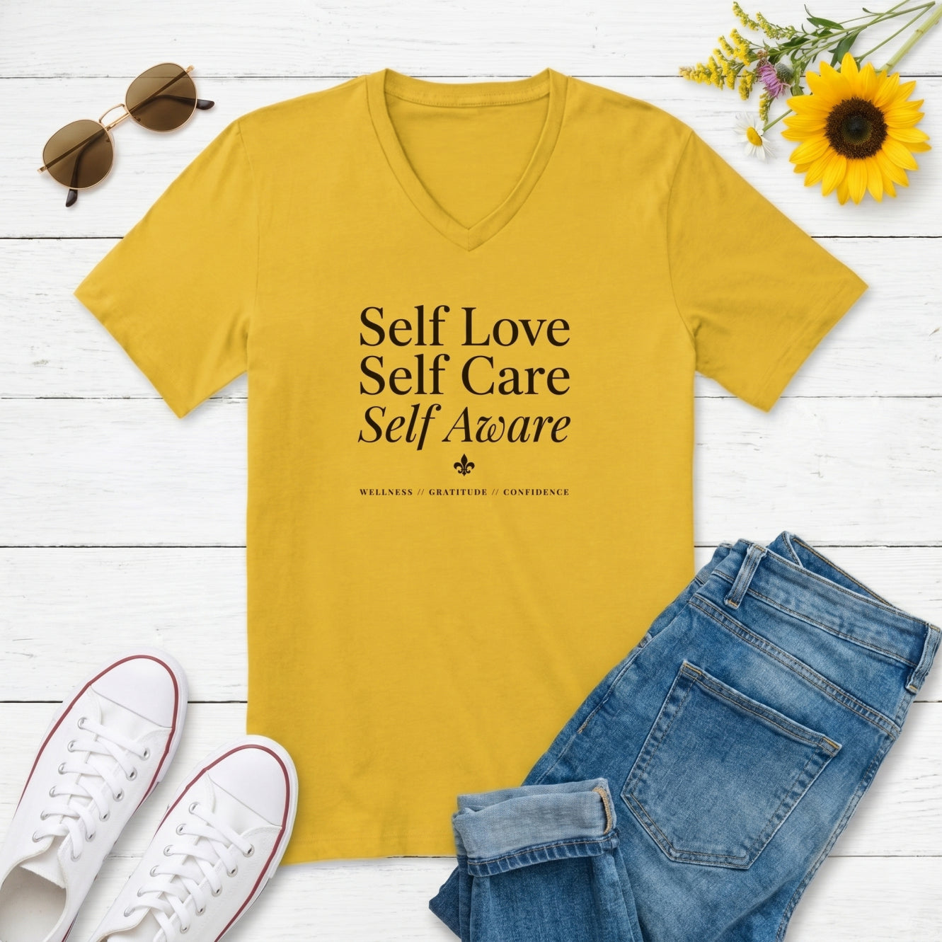 Self Love, Self Care, Self Aware (Slim fit)