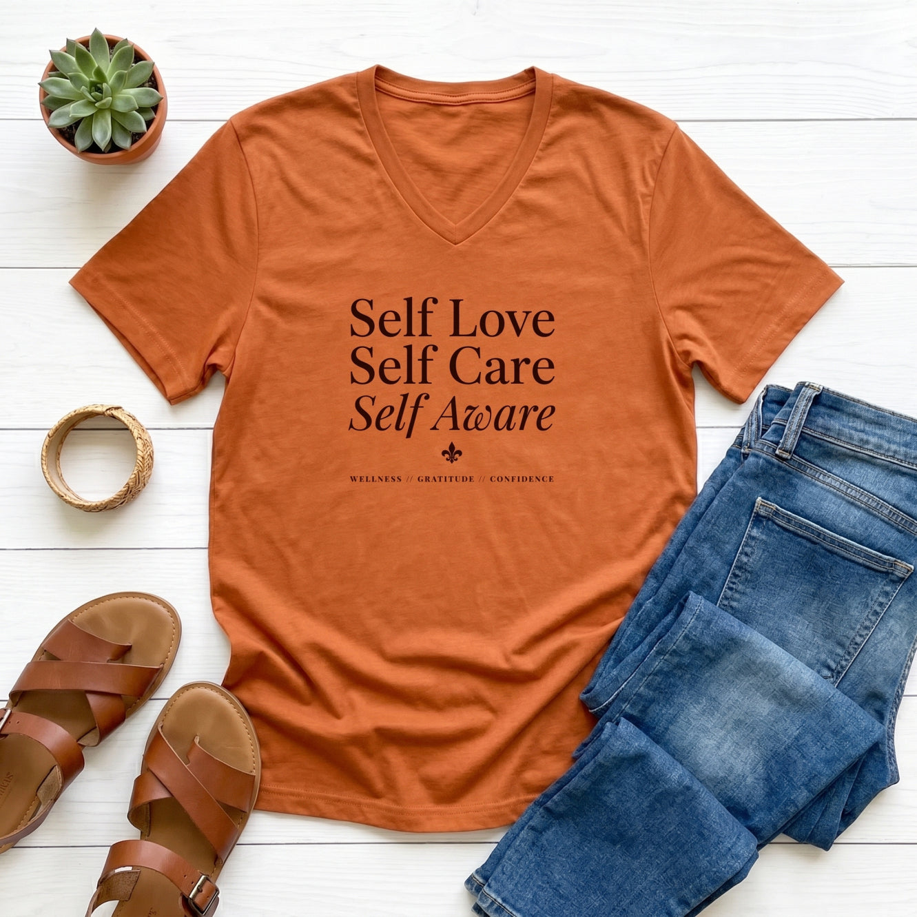 Self Love, Self Care, Self Aware (Slim fit)